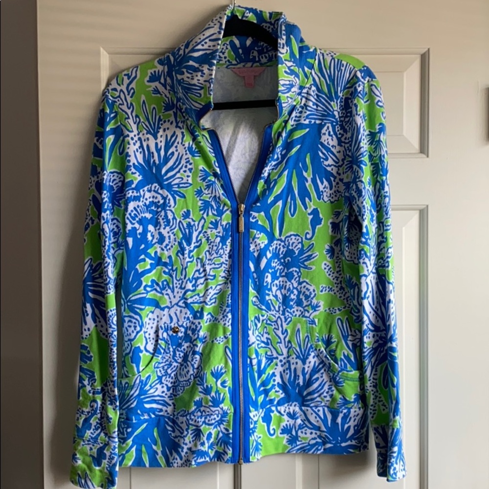 Lilly Pulitzer Zip up sweatshirt top